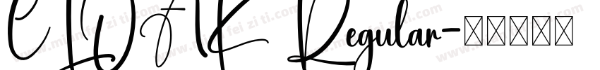 CLOAK Regular字体转换